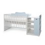 Patut modular multifunctional, 5 confirgurari diferite, 190 x 72 cm, Multi, White Baby Blue - 3