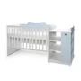 Patut modular multifunctional, 5 confirgurari diferite, 190 x 72 cm, Multi, White Baby Blue - 3