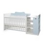 Patut modular multifunctional, 5 confirgurari diferite, 190 x 72 cm, Multi, White Baby Blue - 4