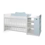 Patut modular multifunctional, 5 confirgurari diferite, 190 x 72 cm, Multi, White Baby Blue - 4