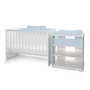 Patut modular multifunctional, 5 confirgurari diferite, 190 x 72 cm, Multi, White Baby Blue - 6