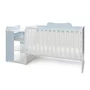 Patut modular multifunctional, 5 confirgurari diferite, 190 x 72 cm, Multi, White Baby Blue - 7