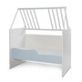 Patut modular multifunctional, 5 confirgurari diferite, 190 x 72 cm, Multi, White Baby Blue - 10