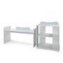 Patut modular multifunctional, 5 confirgurari diferite, 190 x 72 cm, Multi, White Baby Blue - 14