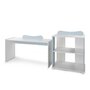 Patut modular multifunctional, 5 confirgurari diferite, 190 x 72 cm, Multi, White Baby Blue - 15