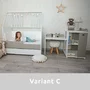 Patut modular multifunctional, 5 confirgurari diferite, 190 x 72 cm, Multi, White Baby Blue - 20