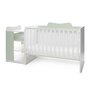 Patut modular multifunctional, 5 confirgurari diferite, 190 x 72 cm, Multi, White Milky Green - 7
