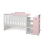 Patut modular multifunctional, 5 confirgurari diferite, 190 x 72 cm, Multi, White Orchid Pink - 2