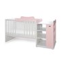 Patut modular multifunctional, 5 confirgurari diferite, 190 x 72 cm, Multi, White Orchid Pink - 5