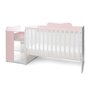 Patut modular multifunctional, 5 confirgurari diferite, 190 x 72 cm, Multi, White Orchid Pink - 7
