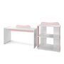 Patut modular multifunctional, 5 confirgurari diferite, 190 x 72 cm, Multi, White Orchid Pink - 14