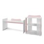 Patut modular multifunctional, 5 confirgurari diferite, 190 x 72 cm, Multi, White Orchid Pink - 15