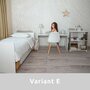 Patut modular multifunctional, 5 confirgurari diferite, 190 x 72 cm, Multi, White Orchid Pink - 22