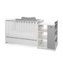 Patut modular multifunctional, 5 confirgurari diferite, 190 x 72 cm, Multi, White Stone Grey - 1