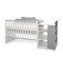 Patut modular multifunctional, 5 confirgurari diferite, 190 x 72 cm, Multi, White Stone Grey - 3