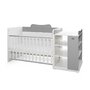 Patut modular multifunctional, 5 confirgurari diferite, 190 x 72 cm, Multi, White Stone Grey - 4