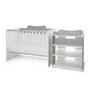 Patut modular multifunctional, 5 confirgurari diferite, 190 x 72 cm, Multi, White Stone Grey - 6