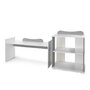 Patut modular multifunctional, 5 confirgurari diferite, 190 x 72 cm, Multi, White Stone Grey - 15