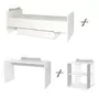 Patut modular multifunctional, 5 confirgurari diferite, 190 x 72 cm, Multi, White & String - 5