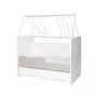 Patut modular multifunctional, 5 confirgurari diferite, 190 x 72 cm, Multi, White & String - 17