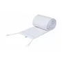 Patut co-sleeping Waldin, 90x55 cm, fag, vopsea certificata, roti, saltea, accesorii incluse, laterala detasabila, alb - 7