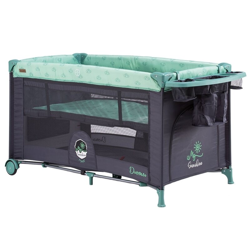 Chipolino - patut pliant cu doua nivele dorme mint, 120x60 cm