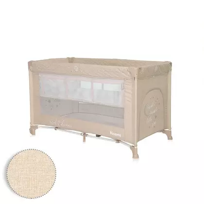 Patut pliabil Noemi, 2 nivele, Fog Beige Star