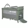 Patut pliabil Noemi Plus, 2 nivele cu accesorii, Iceberg Green Star - 3