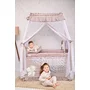 Patut pliabil stil baldachin Magic Sleep, cu accesorii, Cool Grey Hippo - 7