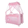 Patut pliabil stil baldachin Magic Sleep, cu accesorii, Mellow Rose Ballerina Bear - 1