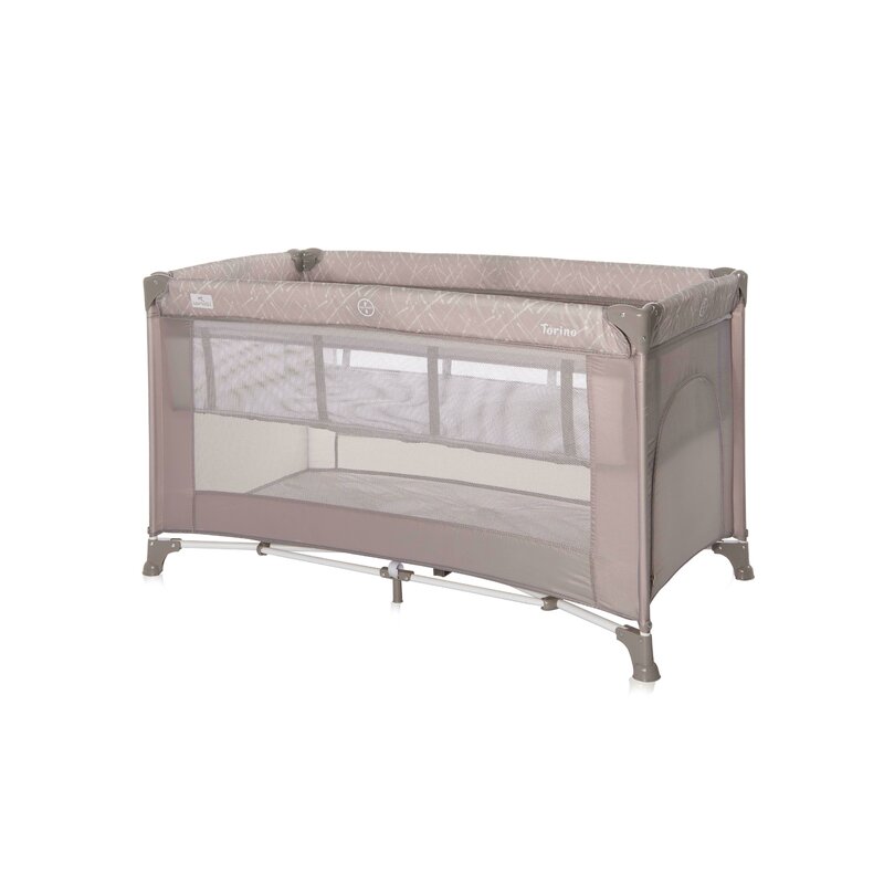 Lorelli - Patut pliant cu doua nivele Torino, 120x60 cm, Bej