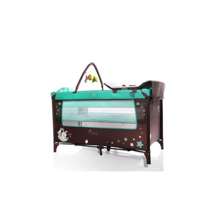 Moni - Patut pliant bebe Sleepy New , Turquoise