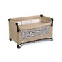 Patut pliant, Caretero, Esti, Cu doua nivele, 120x60 cm, Pana la 15 kg, Cu intrare laterala, Geanta de transport si salteluta incluse, Mecanismul de pliere simplu si rapid, Conform cu EN 716:2017-07, 0-48 luni, Maro - 4