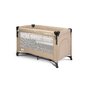 Patut pliant, Caretero, Esti, Cu doua nivele, 120x60 cm, Pana la 15 kg, Cu intrare laterala, Geanta de transport si salteluta incluse, Mecanismul de pliere simplu si rapid, Conform cu EN 716:2017-07, 0-48 luni, Maro - 2