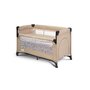 Patut pliant, Caretero, Esti, Cu doua nivele, 120x60 cm, Pana la 15 kg, Cu intrare laterala, Geanta de transport si salteluta incluse, Mecanismul de pliere simplu si rapid, Conform cu EN 716:2017-07, 0-48 luni, Maro - 1