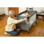 Patut pliant, Caretero, Esti, Cu doua nivele, 120x60 cm, Pana la 15 kg, Cu intrare laterala, Geanta de transport si salteluta incluse, Mecanismul de pliere simplu si rapid, Conform cu EN 716:2017-07, 0-48 luni, Maro - 13