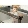 Patut pliant, Caretero, Esti, Cu doua nivele, 120x60 cm, Pana la 15 kg, Cu intrare laterala, Geanta de transport si salteluta incluse, Mecanismul de pliere simplu si rapid, Conform cu EN 716:2017-07, 0-48 luni, Maro - 14