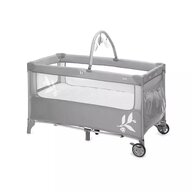Black Friday - Reduceri Patut pliant, Jane, Duo Level,  Cu roti, Cu arcada cu jucarii, Geanta de transport, Cu doua nivele,  Conform standardelor europene EN 716-1:2017+AC:2019EN 16890:2017 + A1:2021, Mist Promotie