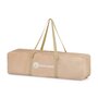 Patut pliant, Petite&Mars, Koot, 120 x 60 cm, Cu roti, Functie de tarc, Pliere compacta, Include geanta de transport, Intrare laterala cu fermoar, Pereti din plasa, Pana la 15 kg, 0-30 luni, Maro - 10