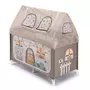 Patut pliant voiaj cu doua niveluri de inaltime, ultraportabil pentru copii   Daily Dolci Sogni  , usor de transportat, ideal pentru calatorii, material rezistent cu protectii laterale si saltea inclusa - 1