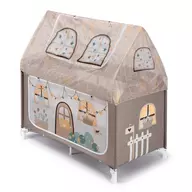 Patut pliant voiaj cu doua niveluri de inaltime, ultraportabil pentru copii   Daily Dolci Sogni  , usor de transportat, ideal pentru calatorii, material rezistent cu protectii laterale si saltea inclusa
