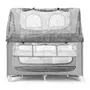 Patut pliant voiaj cu doua niveluri de inaltime, ultraportabil pentru copii   Daily Dolci Sogni  , usor de transportat, ideal pentru calatorii, material rezistent cu protectii laterale si saltea inclusa - 5