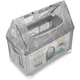 Patut pliant voiaj cu doua niveluri de inaltime, ultraportabil pentru copii   Daily Dolci Sogni  , usor de transportat, ideal pentru calatorii, material rezistent cu protectii laterale si saltea inclusa - 6