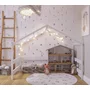 Patut tip casuta din lemn junior, 160x80 cm, Din lemn certificat FSC, Transformabil in casuta de joaca, Cu bariera de protectie, In stil scandinav, Alb, YappyKids, YappyHytte Bed - 4