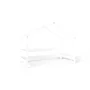 Patut tip casuta din lemn junior, 160x80 cm, Din lemn certificat FSC, Transformabil in casuta de joaca, Cu bariera de protectie, In stil scandinav, Alb, YappyKids, YappyHytte Bed - 12