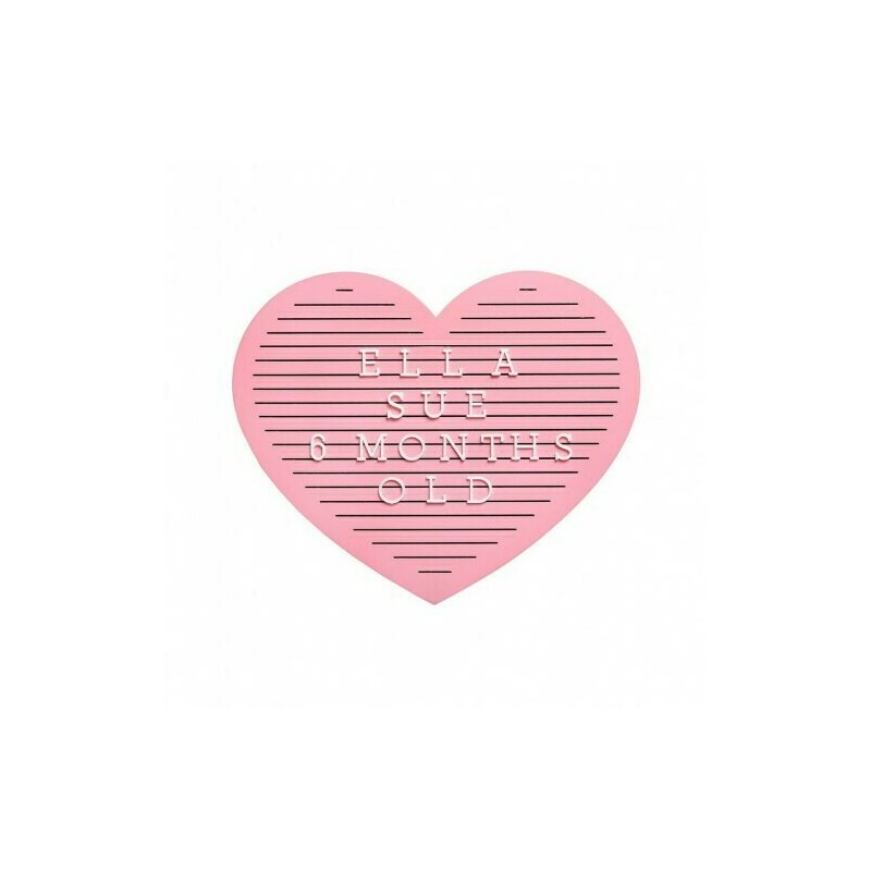Pearhead - tabla decorativa inimioara cu litere pentru personalizare