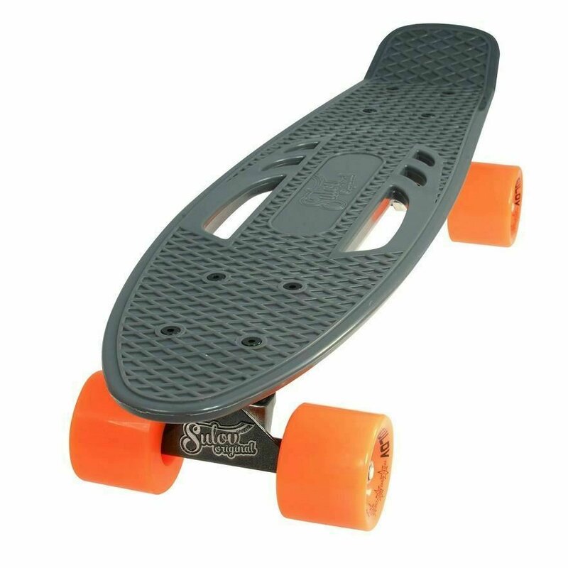 Dhs - penny board 22 city gri/portocaliu