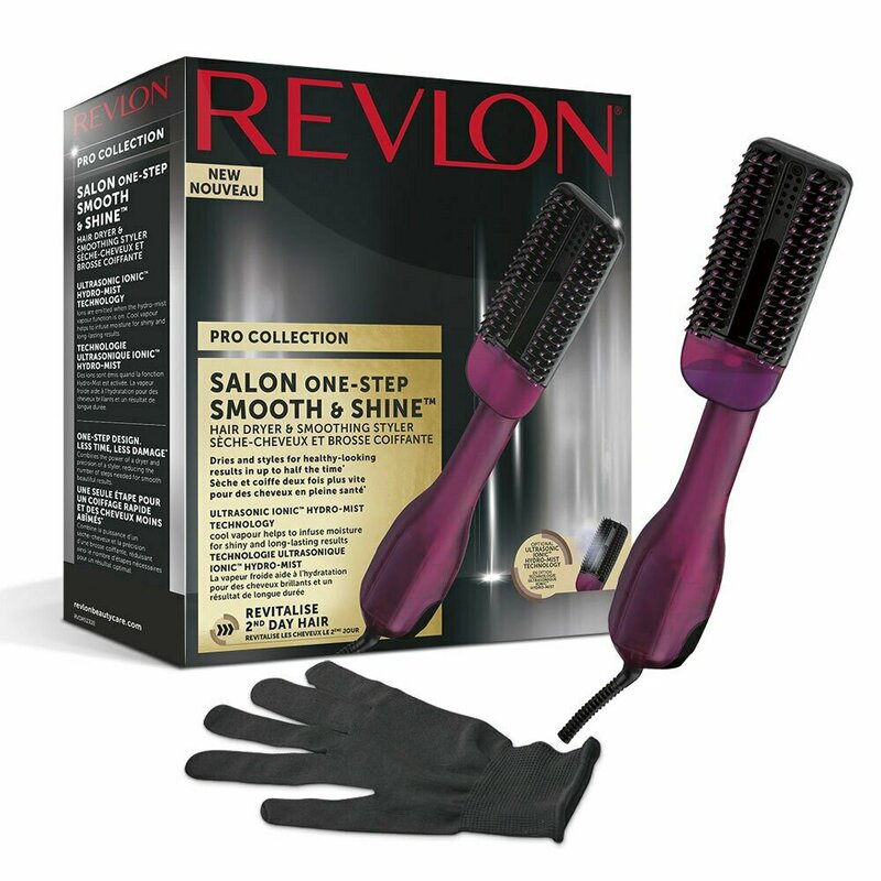 Revlon - perie electrica pro collection smooth & shine, rvdr5232, cu abur, 3 trepte de temperatura