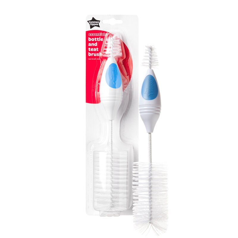 Tommee tippee - perie essentials pentru biberon si tetina, albastru