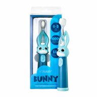 Periuta de dinti electrica Vitammy Bunny Blue, pentru copii 0-3 ani, cu lumina LED si efecte...